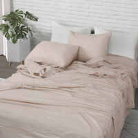 Σετ παπλωματοθήκη υπέρδιπλη Hilton Art 11151 230x250 Μπεζ Beauty Home