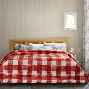 Κουβερτοπάπλωμα υπέρδιπλο Art 11534 220x240 Κόκκινο Beauty Home