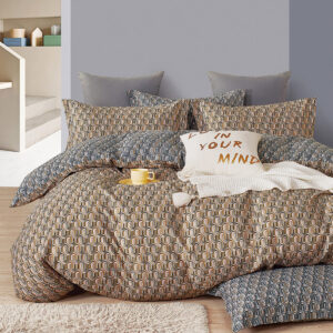 Σετ σεντόνια υπέρδιπλα με λάστιχο Art 12013 Meek 160x200+30 Εμπριμέ Beauty Home