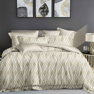 Σετ σεντόνια υπέρδιπλα Art 12056 Ever after 230x260 Μπεζ Beauty Home