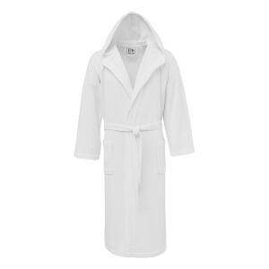 Μπουρνούζι  Satisfaction ζακαρ με κουκούλα 270gsm Λευκό Beauty Home