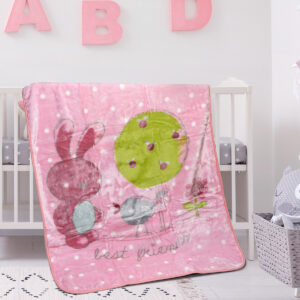 Κουβέρτα βρεφική Art 5256 110x140 Ροζ Beauty Home