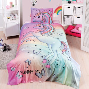 Σετ σεντόνια μονά Funny day Art 6226 170x240 Εμπριμέ Beauty Home