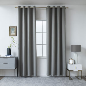 Κουρτίνα Blackout σκίασης με 8 κρίκους Art 8400  140x270 Ανθρακίτης Beauty Home