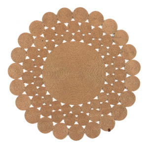 Ροτόντα από Γιούτα 150x150 Natural Jute Art 9135 Μπέζ Beauty Home