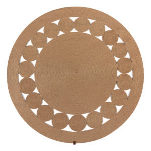 Ροτόντα από Γιούτα 150x150 Natural Jute Art 9136 Μπέζ Beauty Home