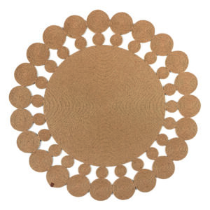 Ροτόντα από Γιούτα 150x150 Natural Jute Art 9137 Μπέζ Beauty Home