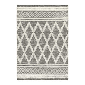 Πατάκι βαμβακερό Morocotton 9235 75x150 Γκρι Beauty Home