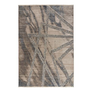 Πατάκι Bliss Art 9626 0.67x1.30  Μπεζ,Μόκα,Μπλε Beauty Home