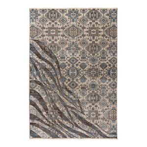 Χαλί Bliss Art 9629 133x190 Μπεζ,Μόκα,Μπλε Beauty Home