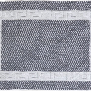 Ταπέτο μπάνιου Atlas νηματοβαφή μαίανδρος 50x75 Γκρι,Λευκό Beauty Home