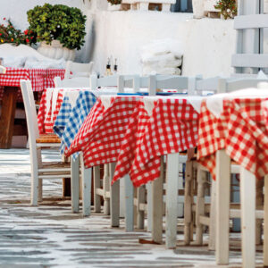 Επαγγελματικό τραπεζομάντηλο Checks Art Ε8013 Πράσινο 100x100 Beauty Home