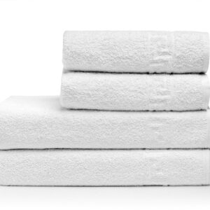 Πετσέτα Μπάνιου Ξενοδοχείου Gentle 500gsm Greek Border 100% Cotton 70x140 Λευκό Beauty Home