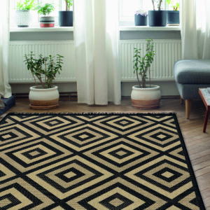 Χαλί ψάθα με κρόσια Sol Art 9755 Μπεζ Beauty Home