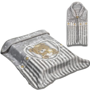 Κουβέρτα βρεφική - Υπνόσακος Art 5250 80x90 Γκρι Beauty Home