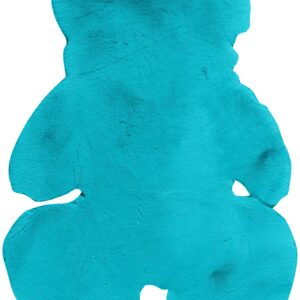 Παιδικό Χαλί FUZZY PETROL TEDDY BEAR MADI