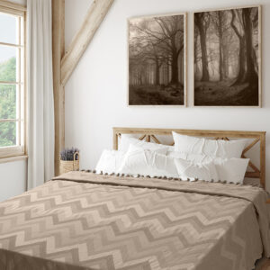 Κουβέρτα Πικέ Ζακάρ GOLWE BEIGE MADI