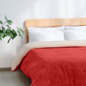 Παπλωματοθήκη GRAUPEL RED BEIGE MADI