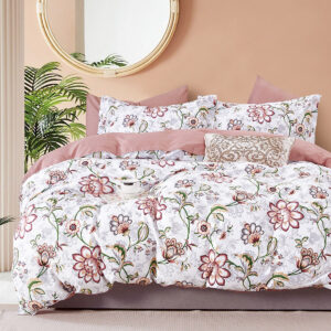 Σετ σεντόνια υπέρδιπλα Art 12143 Marina 230x260 Ροζ Beauty Home