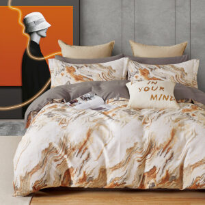 Σετ σεντόνια υπέρδιπλα Art 12145 Bertha 230x260 Γκρι,Μπεζ Beauty Home