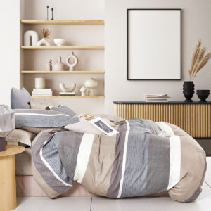 Σετ σεντόνια υπέρδιπλα Art 12152 Eva 230x260 Μπεζ Beauty Home