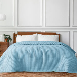 Πικέ μονή waffle Art 1990 L. Blue  170x240 Γαλάζιο Beauty Home