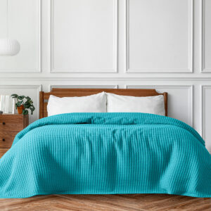 Πικέ μονή waffle Art 1990 Petrol  170x240 Πετρόλ Beauty Home