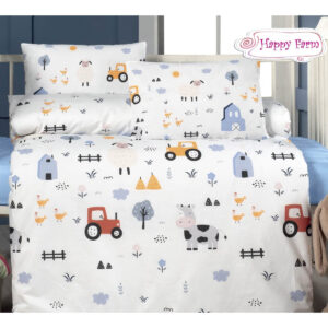 Σετ σεντόνια βρεφικά Art 5601 100x150 Γαλάζιο Beauty Home