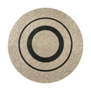 Ροτόντα 150x150 Jute Art 9130 Μπεζ,Μαύρο Beauty Home