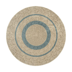 Ροτόντα 150x150 Jute Art 9130 Μπεζ,Μπλε Beauty Home