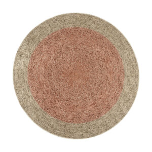 Ροτόντα 150x150 Jute Art 9131 Μπεζ,Ροζ Beauty Home