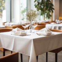 Επαγγελματικό τραπεζομάντηλο Regular Art Ε8490 150x220 Λευκό Beauty Home